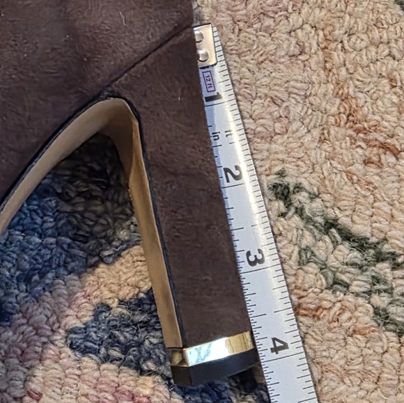 Kate Spade Aldaz Gold Bow Boot, Brown Suede - Picture 2 of 15